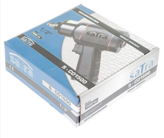 Гайкерт Пневматичний ударний SATRA S-CO1500 1/2 1500 1500 Нм для автосервіса шіномонтажу SТО композитний корпус Чернігів
