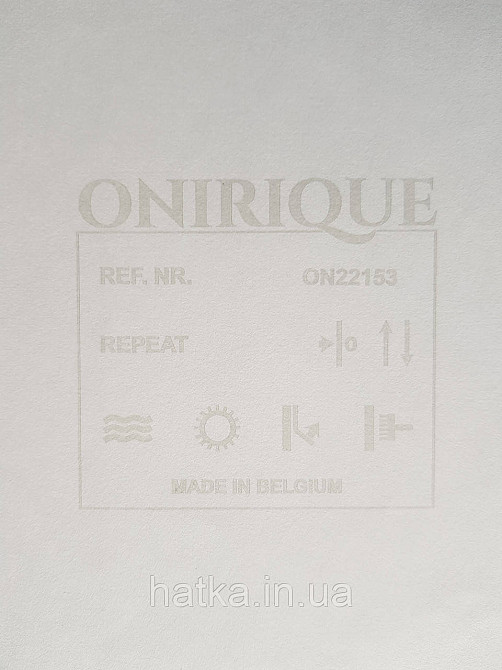 Ообои вінілові на флізелін Decoprint Onirigue 0,53x10 однотонні супермойка біло бірюзові Київ - фото 2