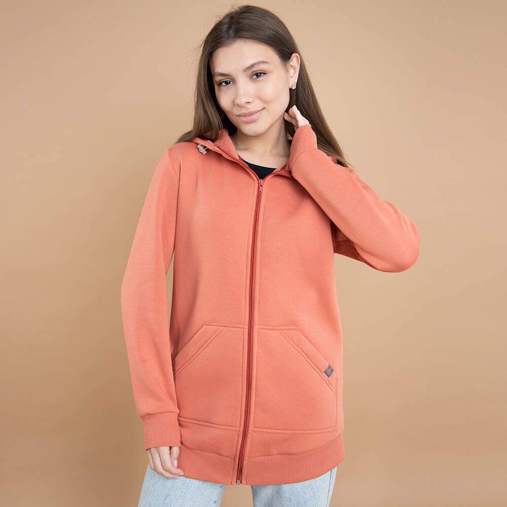 Худі для вагітних зі вставкою для дитини Love&Carry Жовтогарячий Київ - фото 3