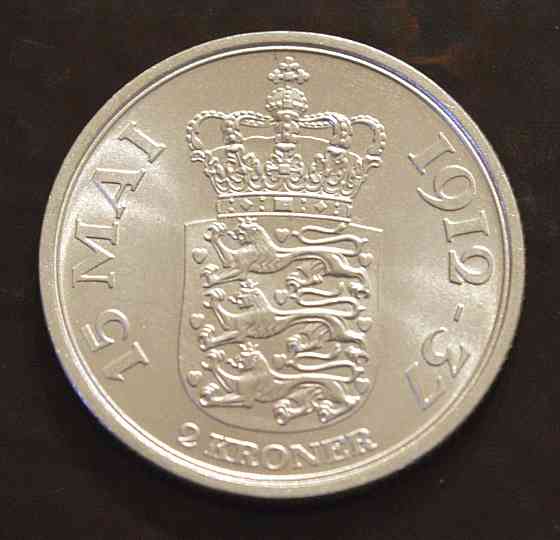 Дания 2 кроны 1937 г (Серебро) 1 Полтава