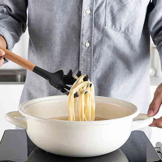 Набор кухонных принадлежностей 12 предметов, Kitchen Set, из силикона + подставка, Черный / Кухонный комплект Киев