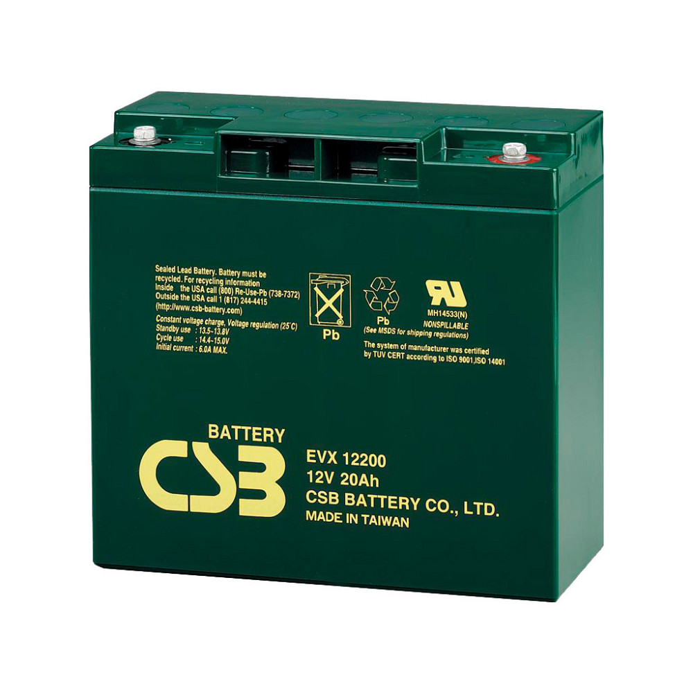 Батарея к ИБП CSB EVX12200 12В 20 Ач (EVX12200) Киев - изображение 1