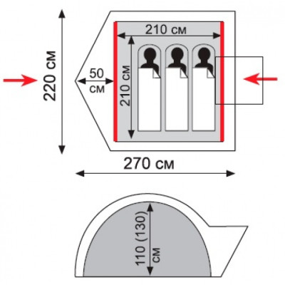 Палатка Tramp Lite Wonder 3 Sand (UTLT-006-sand) Винница - изображение 7