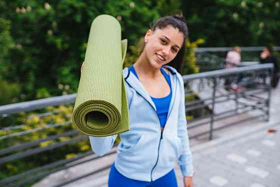 Килимок для йоги та фітнесу Power System PS-4014 PVC Fitness-Yoga Mat Green (173x61x0.6) Кам'янське