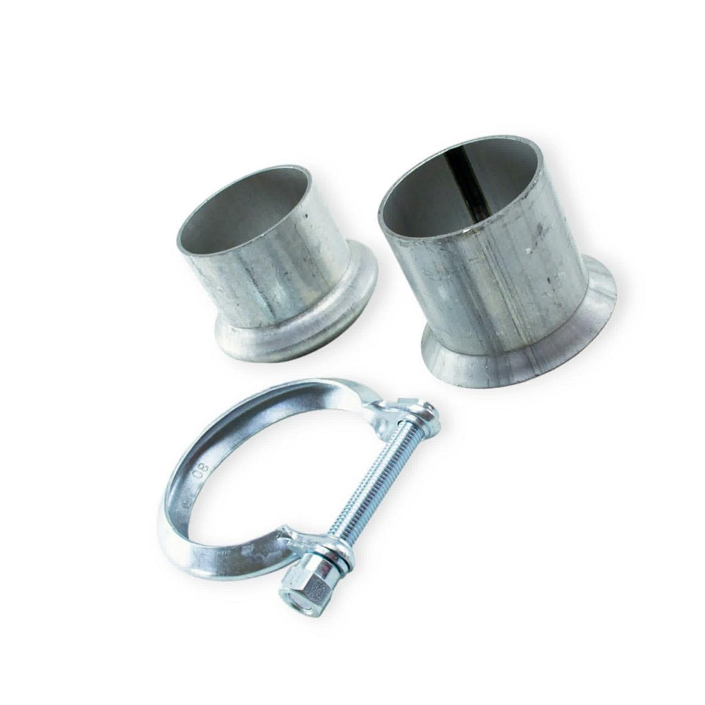 Хомут (d-61 мм) ГАЗ 2410 Волга з патрубком (2 болти) FA1 глушника Мукачево - фото 1