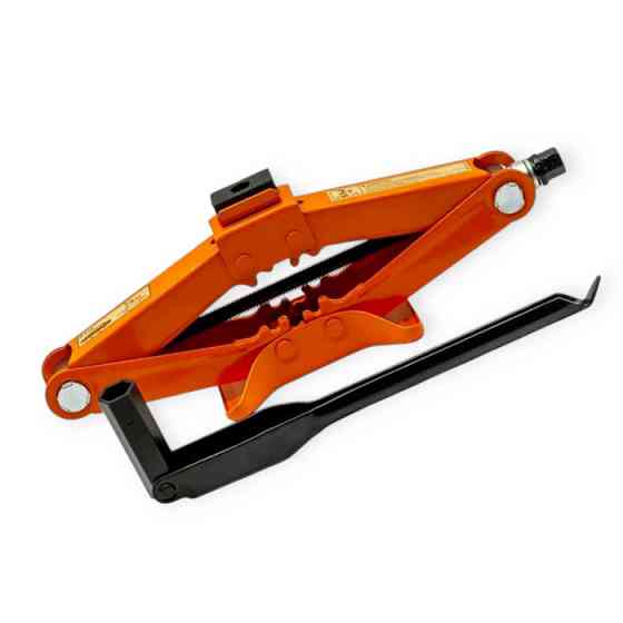 Домкрат ромбовий 2 т, 120-413 мм, гумова опора, посилений, ручка-автомобіль Мукачево