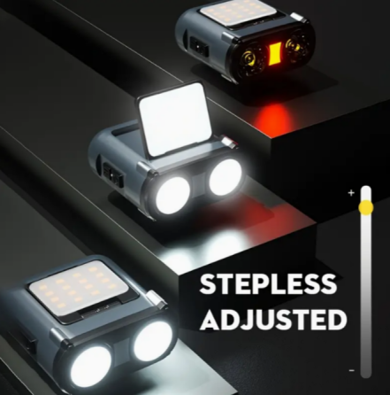 Налобний ліхтар Rablex RB951, червоний+білий світло, 2хXPL+16хCOB+1хRED COB, акум, Type-C Дніпро