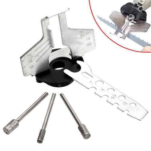 Насадка адаптер на дремель для заточки ланцюгових і бензопил з шаблоном, 3 насадки Вінниця
