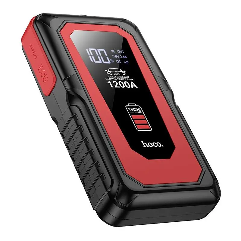 Автомобільний пуско-зарядний пристрій HOCO QS3 Victory car emergency starter power bank (10000mAh) Black Одеса - фото 1