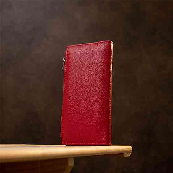 Жіночий шкіряний гаманець Червоний (ST Leather) Київ