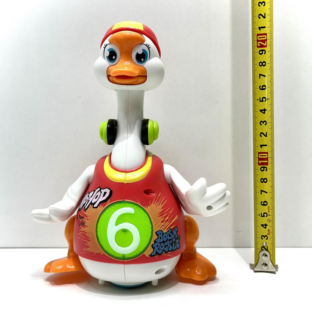 Музична іграшка Hola Гусак хіпхопер говорить англійською співає хіп-хоп пісні підсвічування танцює Зелена (828) Чернигов - изображение 3