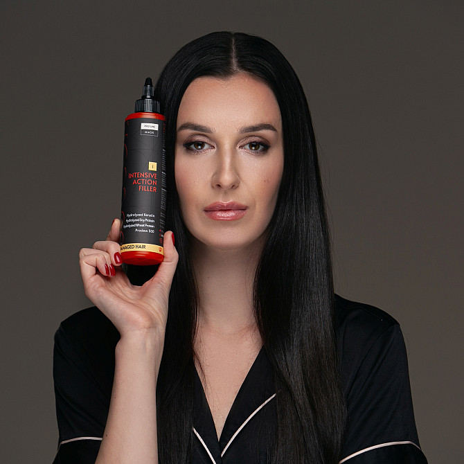 Маска-филлер интенсивного действия для поврежденных волос Intensive Action Mask-Filler Succor 250 мл Винница - изображение 4