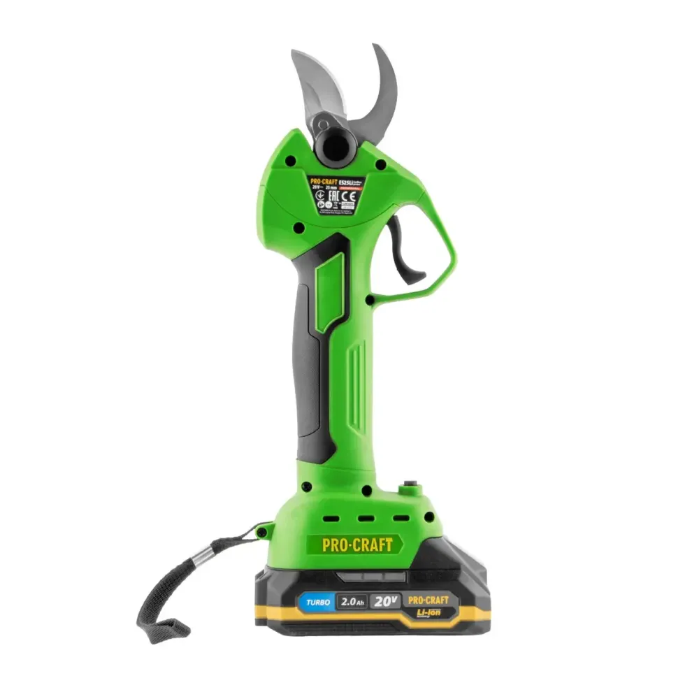 Аккумуляторный секатор Procraft Li-Ion АКБ 20 В,Безщеточный аккумуляторный секатор ES25Li,Садовые аккумуляторные ножницы Львов - изображение 7