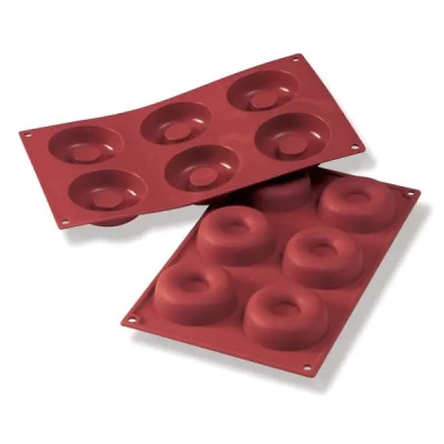 Форма для выпечки Silikomart "Пончики" 72 мм, h 23 мм (SF012/C) Винница - изображение 1