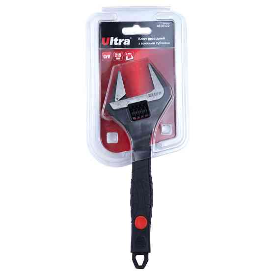 Ultra Ключ разводной с тонкими губками 215мм, 0-39мм CrV ULTRA (4100122) Киев
