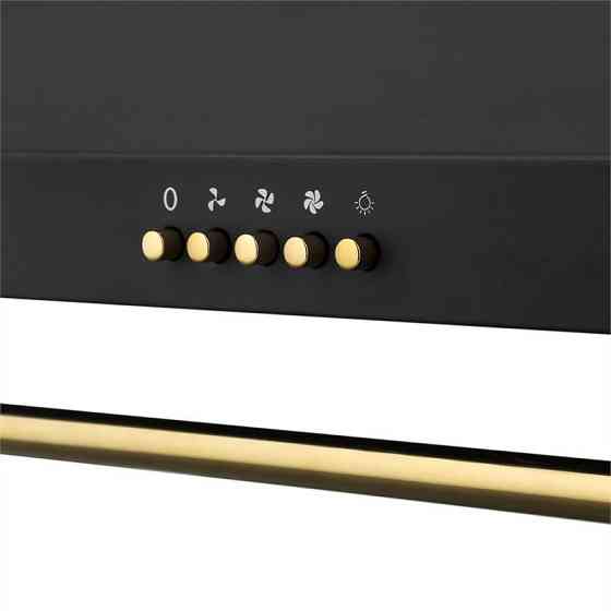 Вытяжка Montblanc 60 610 м³/ч 165 Вт 2x1,5 Вт Светодиодная планка Черный (Германия, читать описание) Ровно