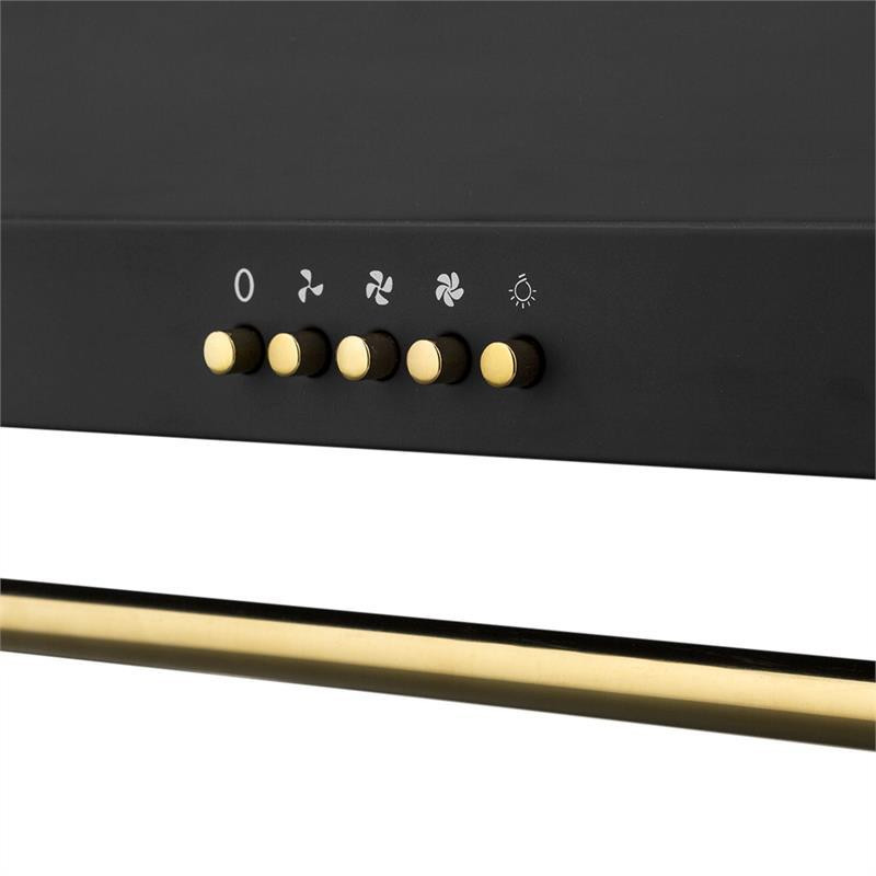 Вытяжка Montblanc 60 610 м³/ч 165 Вт 2x1,5 Вт Светодиодная планка Черный (Германия, читать описание) Ровно - изображение 5