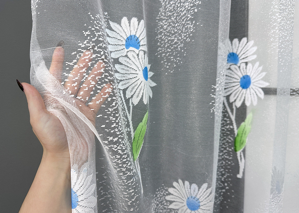 Тюль жаккард VR-Textil № 1898т Арка на кухню цвет белый 400х150 см (53-0104) Киев - изображение 3