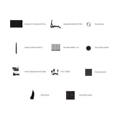 Планшет-монітор Huion Kamvas 22 (GS2201) Вінниця - фото 10