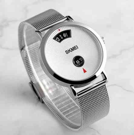Чоловічий наручний годинник Skmei 1489 Сріблясті Вінниця