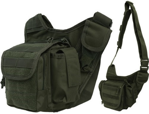 Багатофункціональна Сумка через плече 7 літрів Mil-Tec від Sturm "Molle Gray" (13726501) Olive Нововолинськ - фото 1