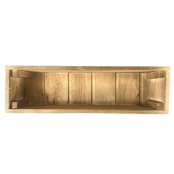 Ящик садовый декоративный для цветов или для хранения вещей из натурального дерева 50х14,5х11,5 см. Каменец-Подольский