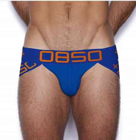 Трусы джоки для мужчин сине-оранжевый Киев