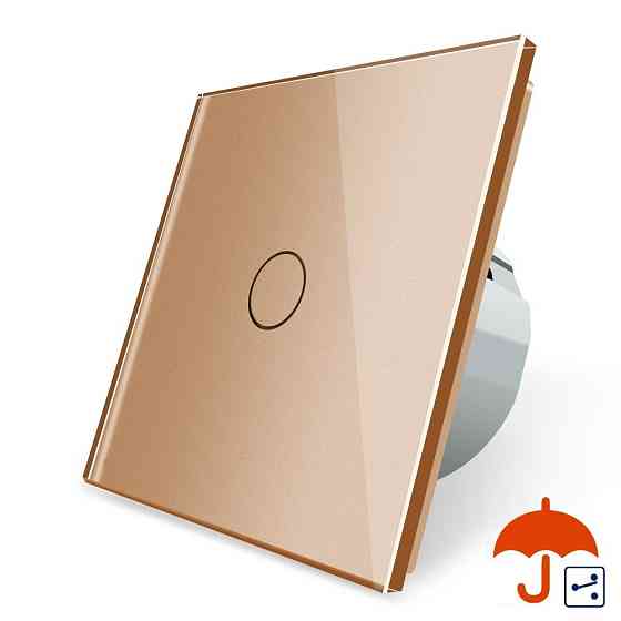 LIVOLO Сенсорний прохідний/перехресний вуличний вимикач Вологозахищений 1 сенсор Livolo золотий Коломия