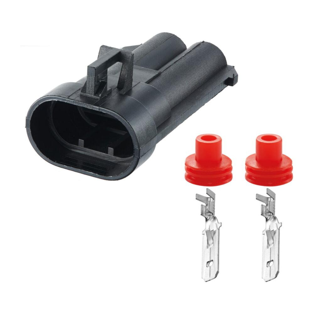 Разъем коннектор 2-кон., Вентилятор, 15363993, APTIV (Delphi) Америка, Корея, Buick, Cadillac, Chevrolet, Daewoo, GMC, Isuzu Киев - изображение 1