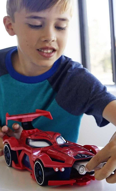 Машинка Хот Вилс Человек Паук пускатель Hot Wheels Marvel Spider-Man.  ОРИГІНАЛ! Харьков - изображение 1