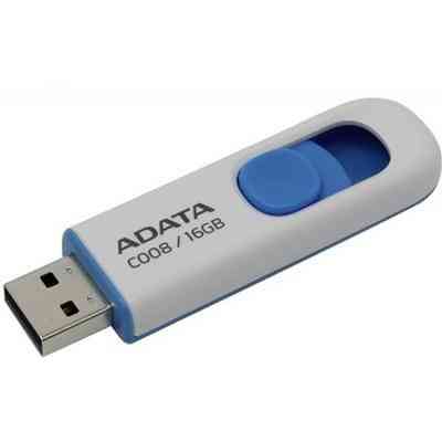 USB флеш накопитель ADATA 16GB C008 White USB 2.0 (AC008-16G-RWE) Винница