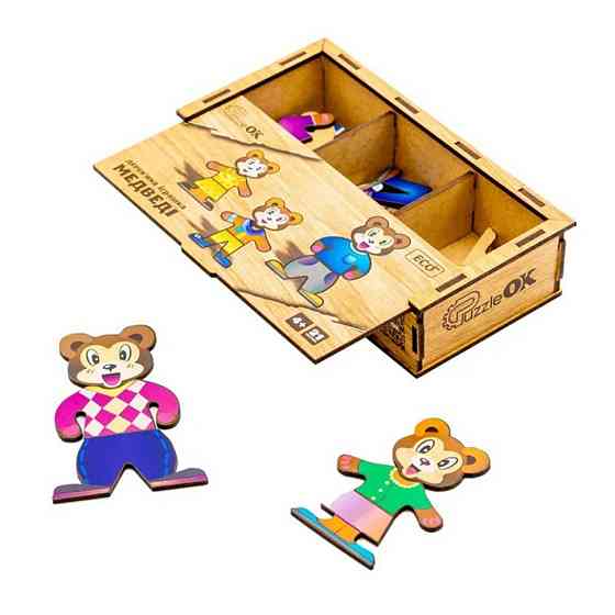 Дерев'яна настільна гра Ведмедики Puz-12141 Вінниця