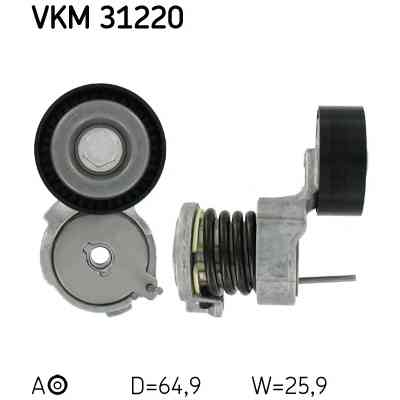 Натягувач ременя з роликом SKF VKM 31220 Вінниця