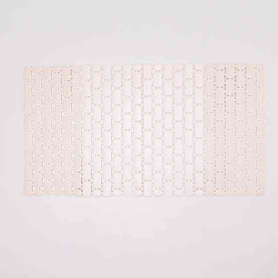 Yiwu Килимок для душу із полівінілхлориду на присосках 73×40 см Білий HP-42-8W Коломыя