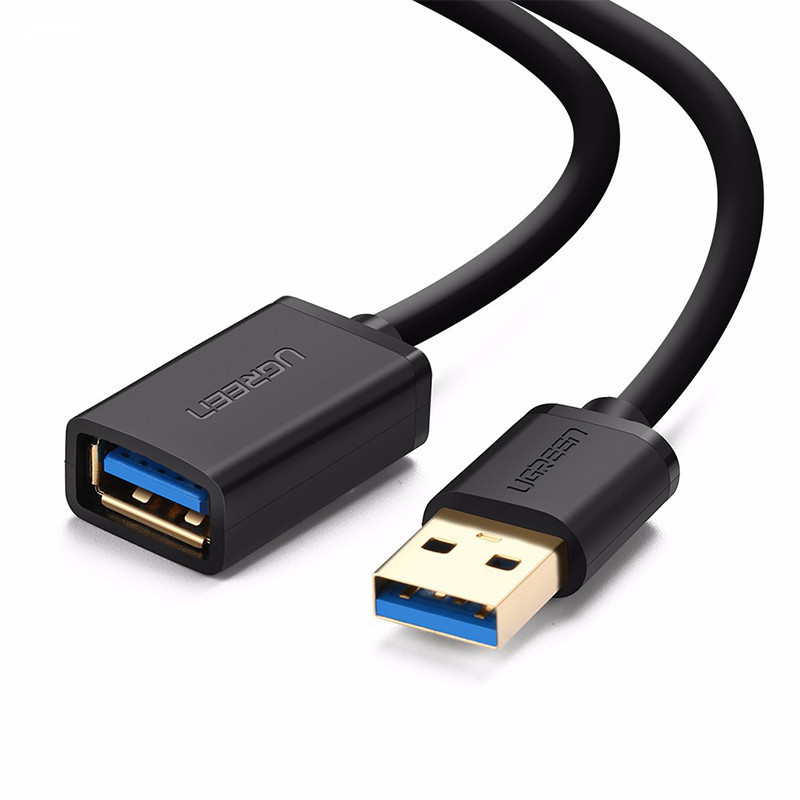 USB кабель удлинитель Ugreen USB 3.0 US129 (AM / AF штекер - гнездо, Черный, 2м) Николаев - изображение 1