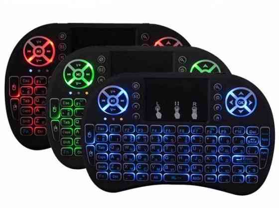 Бездротова Клавіатура KEYBOARD wireless MWK08/i8 з підсвіткою для смартфонів і Smart TV /4467 Дніпро
