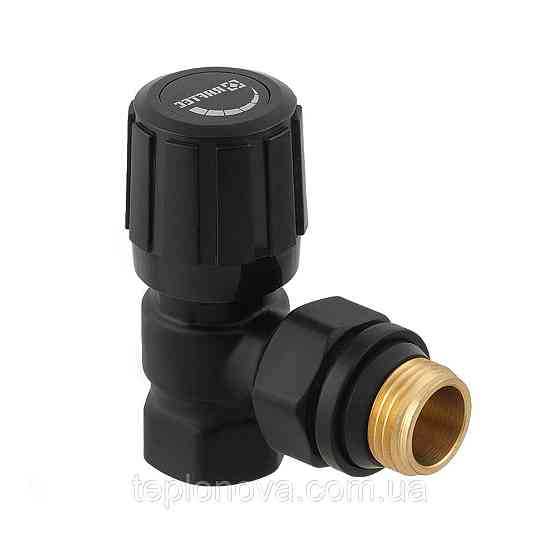 Комплект запорных клапанов угловой Raftec BLACK 1/2