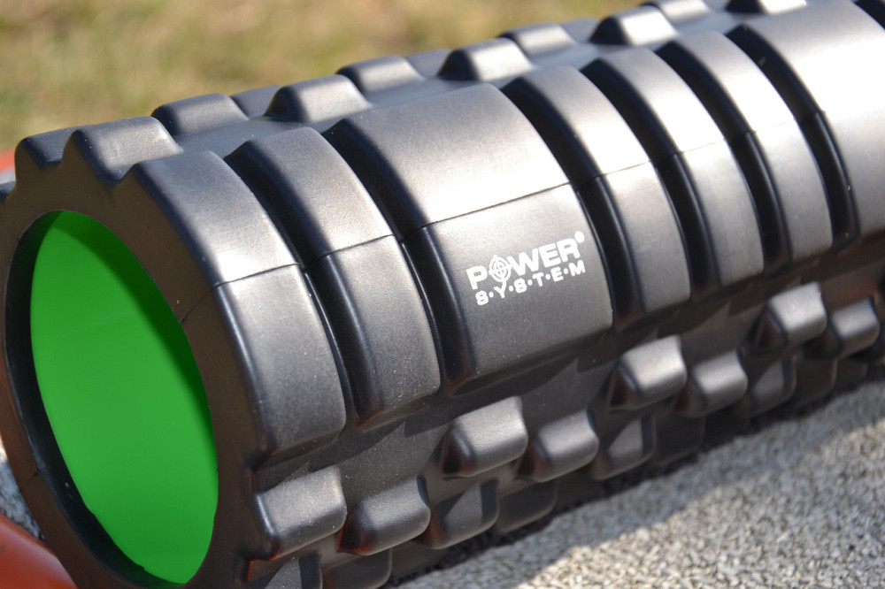 Масажний ролик (роллер) Power System PS-4050 Fitness Foam Roller Black/Green (33x15см.) Луцк - изображение 6