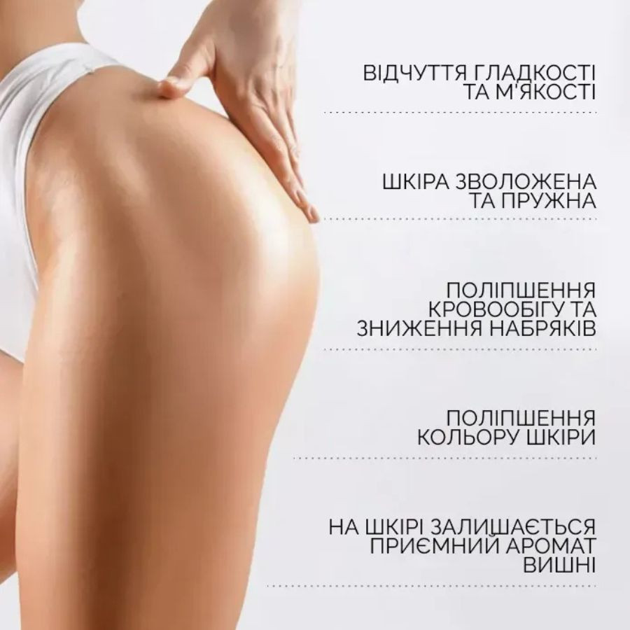 Парфюмированный скраб жвачка для очистки тела с ароматом вишни Juicy Cherry Reclaire cosmetics 200 мл Киев - изображение 9