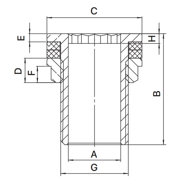 Врізка в бак з контргайкой Europroduct EP.0430 -1" (латунна) (EP6188) Київ - фото 2