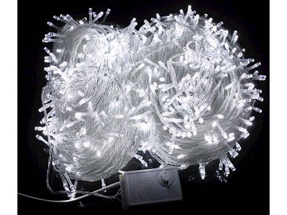Гірлянда 400LED Білий 24м прозорий провід ТМ КИТАЙ Київ - фото 1