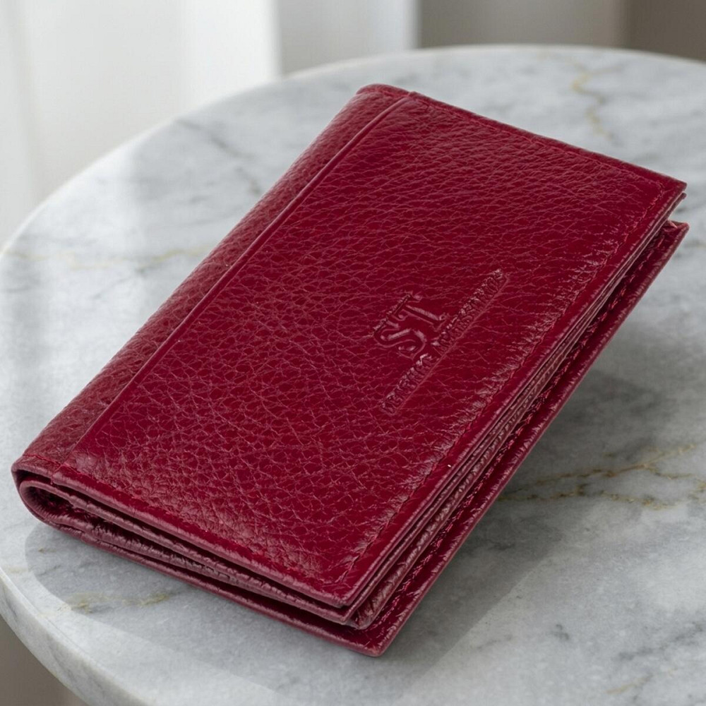 Візитниця-книжка ST Leather 19218 Бордова Київ - фото 11