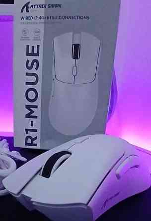 Ведмедик бездротовий ігровий: Attack Shark R1 1000Hz. 18000DPI RAW33. Київ