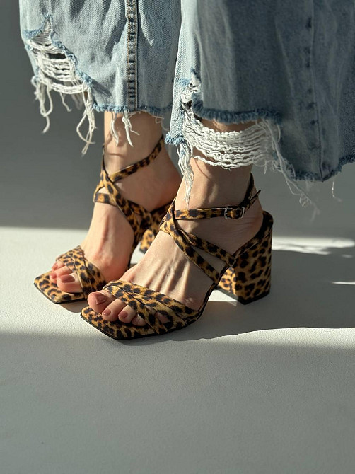 Roberto Netti Стильні босоніжки жіночі леопардові літні шкіряні Roberto netti 2754/8/1 з квадра Коломия - фото 6