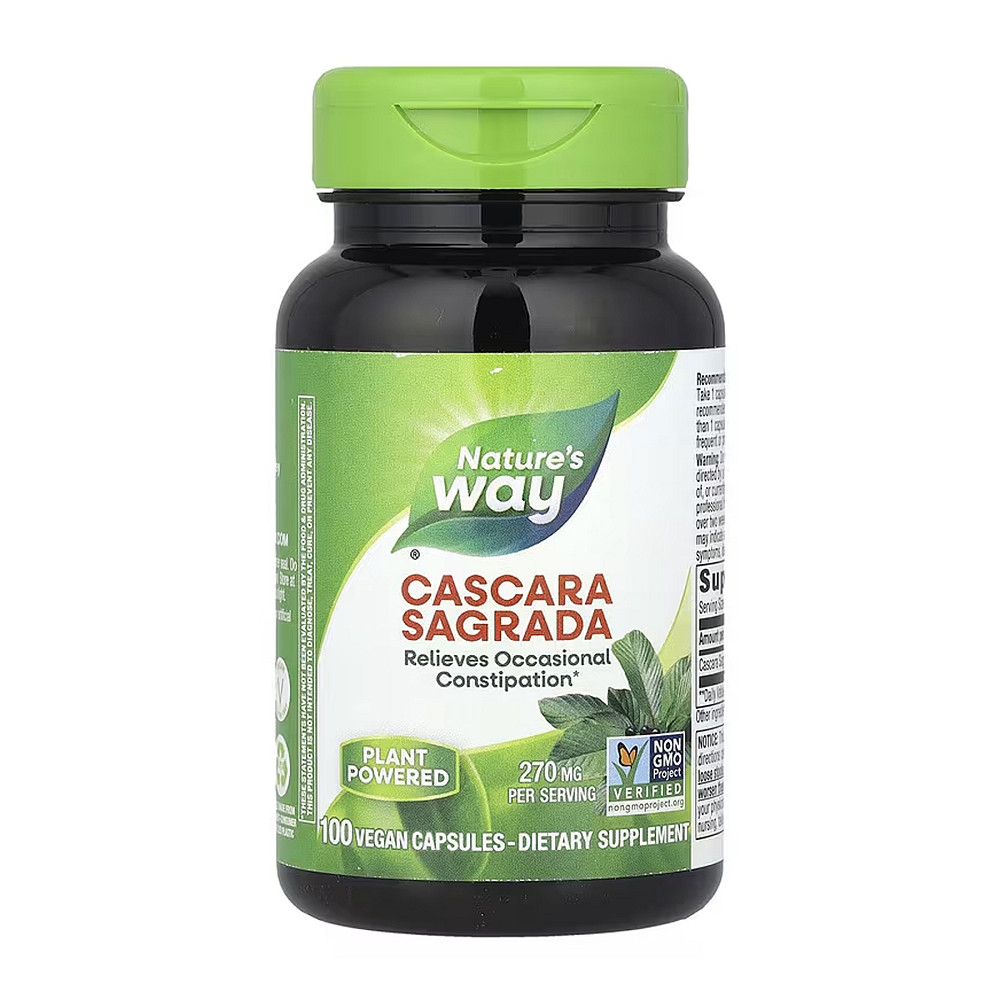 Экстракт крушины Nature's Way Cascara Sagrada 100 капсул Луцк - изображение 1