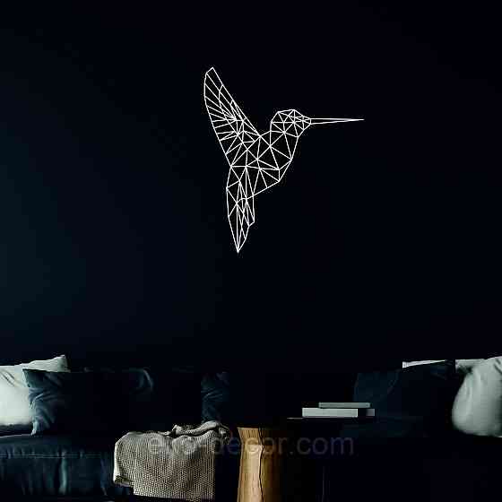 Настенный декор Панно «Колибри» Декор на стену 70*60 см, Белый Киев