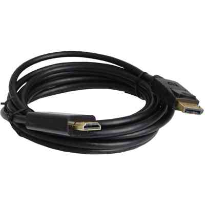 Кабель мультимедійний DisplayPort M to HDMI M 3.0m 4K60Hz black Patron (PN-DP-HDMI-30) Вінниця