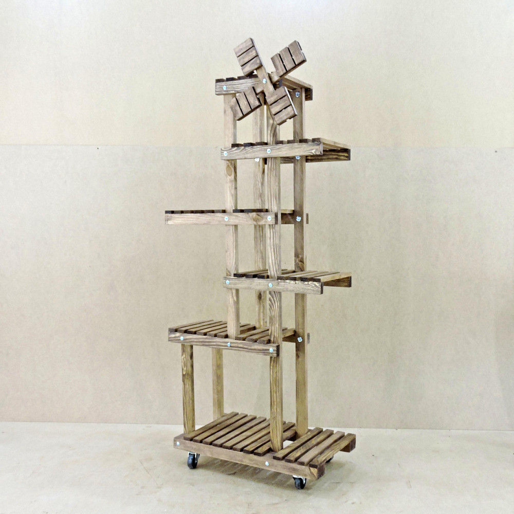 Підставка для квітів "Матурі 3" на коліщатках капучино Миколаїв - фото 5