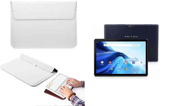 Чохол-конверт VitoCase для Pritom Tronpad M10, з функцією підставки для планшета Білий Київ