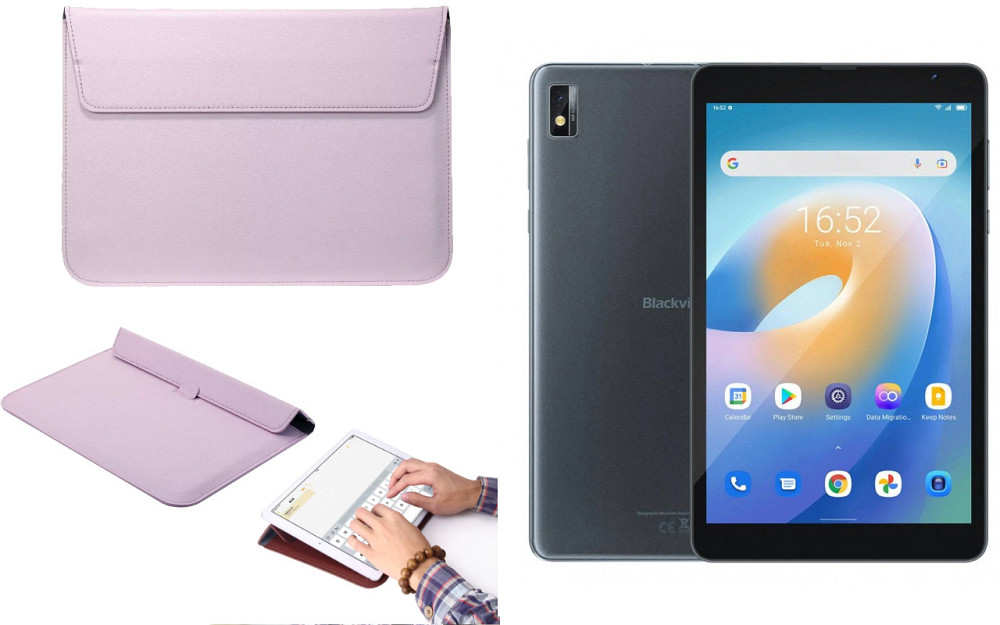 Чехол-конверт VitoCase для Blackview Tab 6, с функцией подставки для планшета Фиолетовый Киев - изображение 1